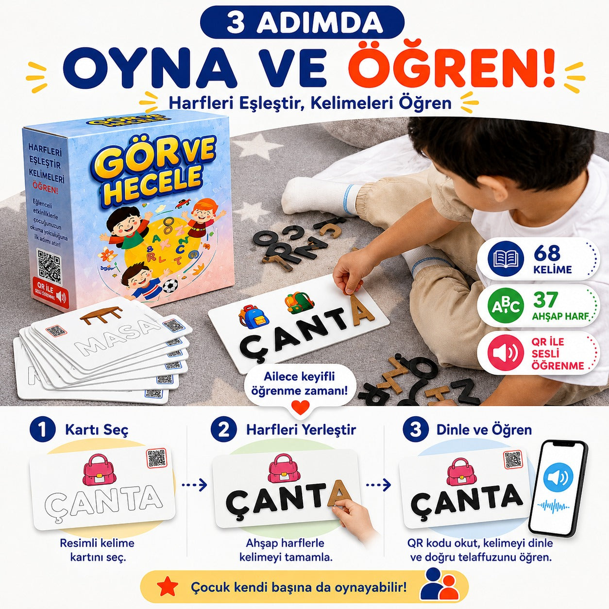 Zepzeka Okula Hazırlık 3'lü Premium Eğitim Seti